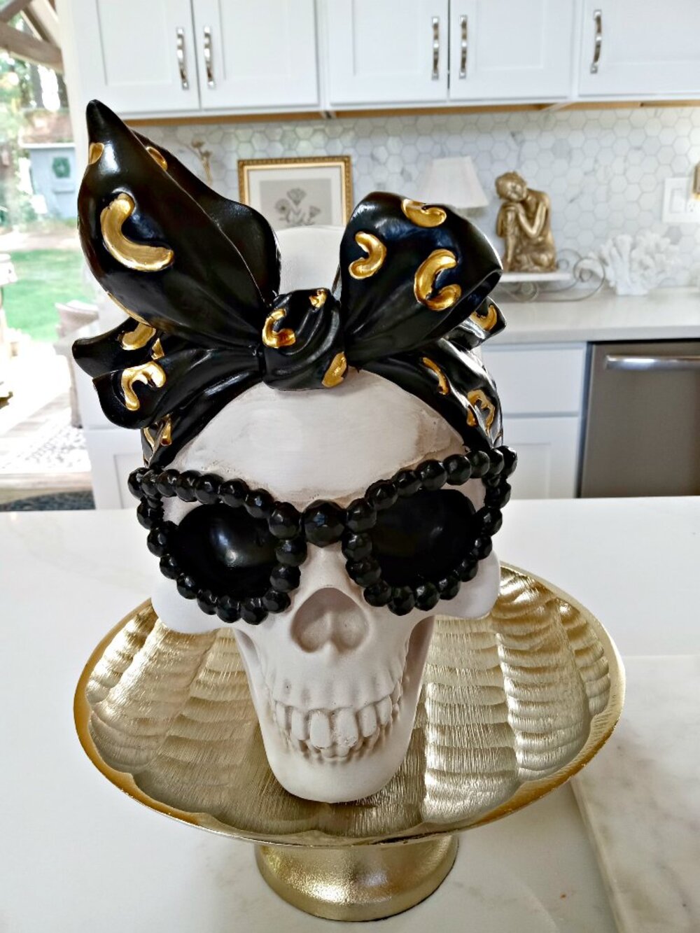 NEW! ROCKABILLY GOTH GLAM SKULL DECOR Oh MY!!!
